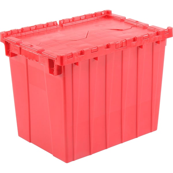 Global Industrial Distribution Container With Hinged Lid 21-7/8x15-1/4x17-1/4 Red 257811RD - main